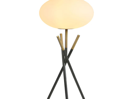 Clarendon - Orb Shade Tripod Table Lamp Desk & Bedside Lamp - Black