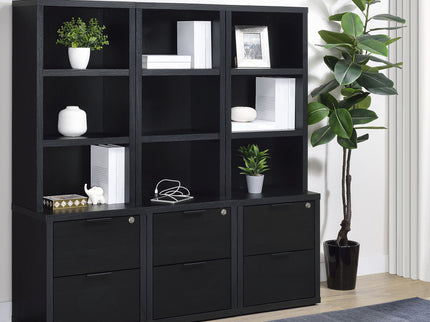 Geary - 3 Shelf Bookcase With USB Charging And Lockable Top Drawer