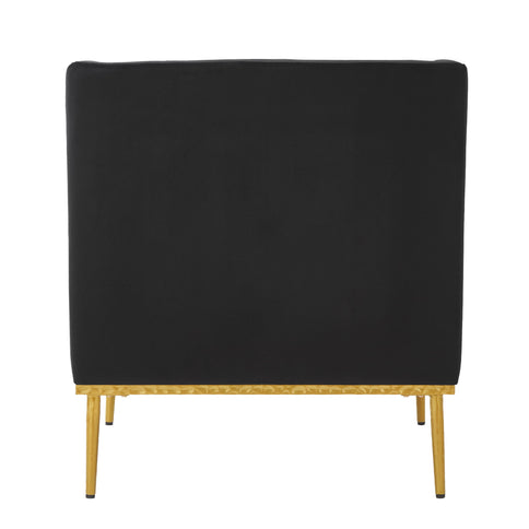 Elegant Curved Armrest Accent Armchair