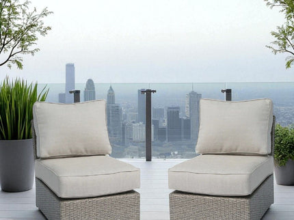 Armless Patio Chair With Cushions