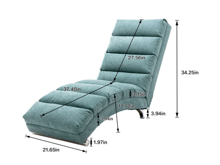 Massage Chaise Lounge Indoor With Remote Control, Ergonomic Electric Massage Lounger