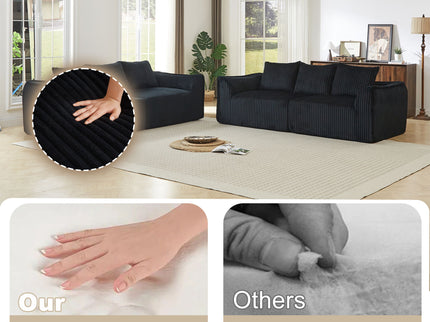 Minimalist Set With Curved Lines & Gently Sloped Backrest