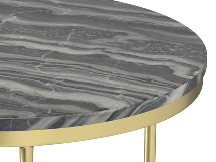 Ashley - 2 Piece Nesting Table - Gold