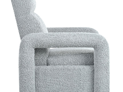 Push Back Recliner Armchair Upholstered Recliner Chair Single Sofa With Adjustable Backrest