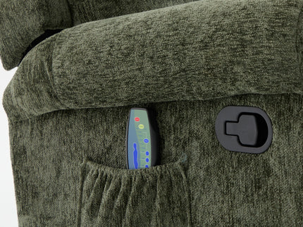 Manual Recliner Massage Chair With Swivel Rocker, 8 Massage Modes, Side Storage Pocket