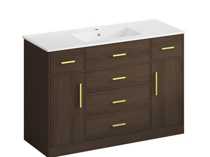 Bathroom Vanity With Abundant Storage 2 Soft Close Doors And 6 Drawers