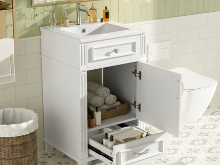Bathroom Vanity With Sink, Drawer & Soft Closing Door