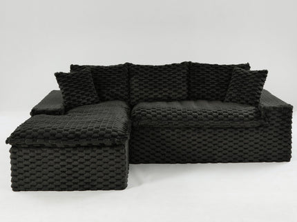 Modular Sofa, Convertible Twin Seat With Chaise Lounge