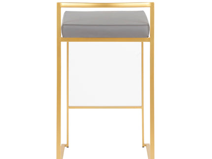 Fuji - Contemporary / Glam Design Counter Stool (Set of 2)