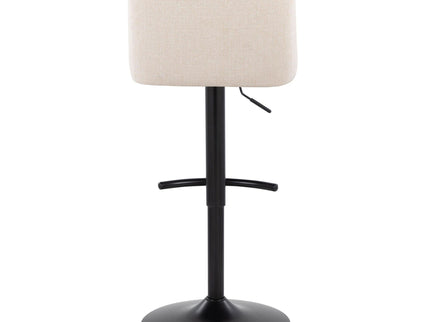 Toriano - Contemporary Adjustable Bar Stool With Rounded T Footrest (Set of 2)