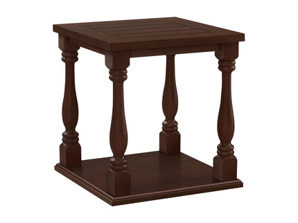 Accent Table, 2 Tier, Square, Traditional - Espresso