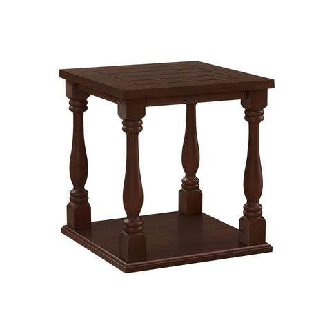 Accent Table, 2 Tier, Square, Traditional - Espresso