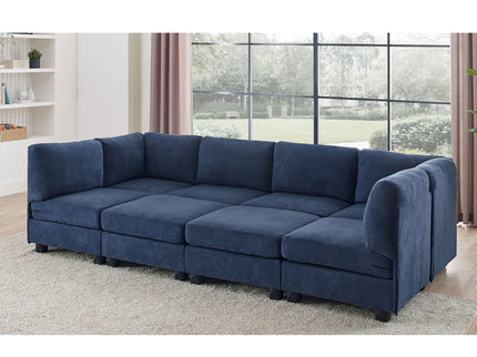 Upholstered Modular Sectional With Removable Cushions
