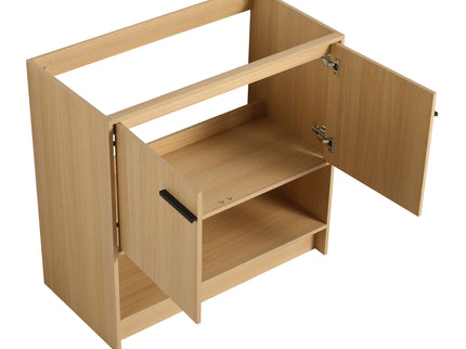 Modern Freestanding Bathroom Vanity With 2 Doors