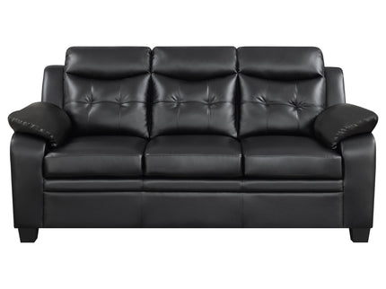 Castro - 2 Piece Living Room Set: Sofa & Loveseat - Black