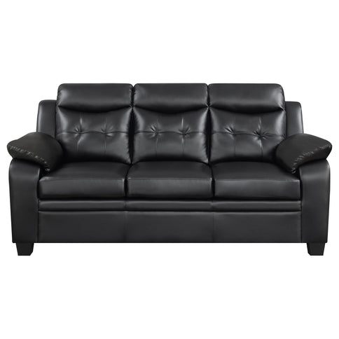 Castro - 2 Piece Living Room Set: Sofa & Loveseat - Black