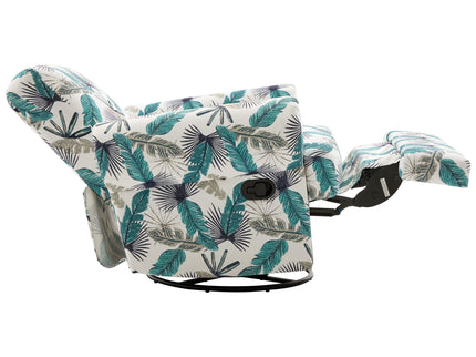 Manual Swivel Recliner Rocker Chair With Adjustable Backrest