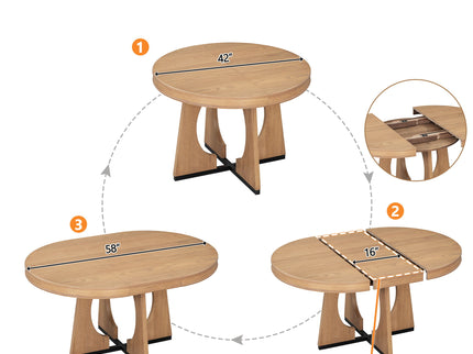 Round Dining Table Set For 4 With Chairs