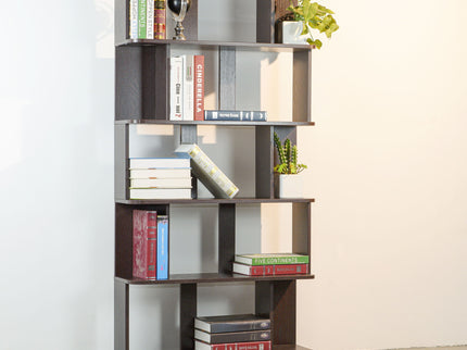 Modern 5 Tier Open Storage Bookcase