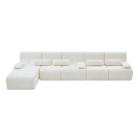 Oversized Sectional Sofa, Living Room Seating With Modular Design