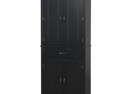 Bathroom Storage Cabinet With Doors And Drawer, Adjustable Shelf