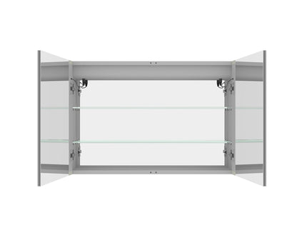 Medicine Cabinet With LED Vanity Mirror, Anti-Fog, Waterproof, Dimmable With Touch Switch