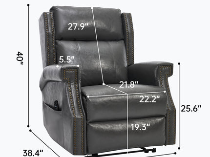 Manual Recliner Chair  With Heavy Duty Motion Mechanism, 8 Vibrating Nodes And 3 Massage Modes For Living Room