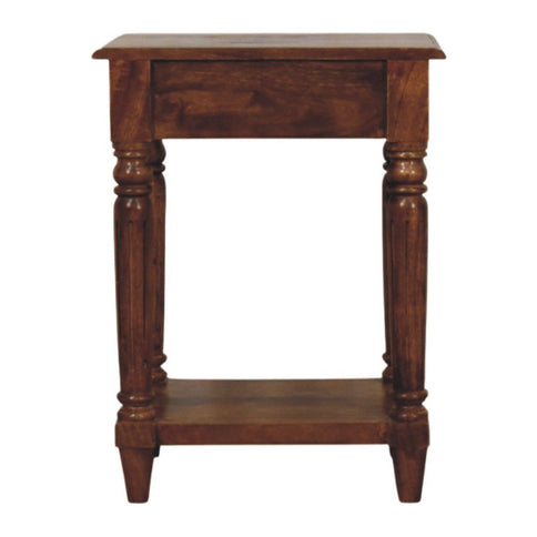 Turned Legs Drawer Table