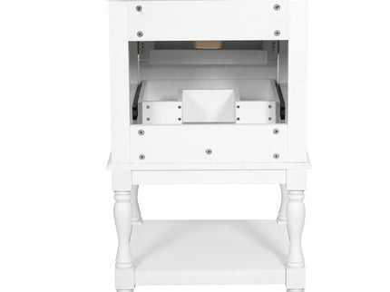 Retro Design Bathroom Vanity With Sink, 2 Drawer Storage Cabinet