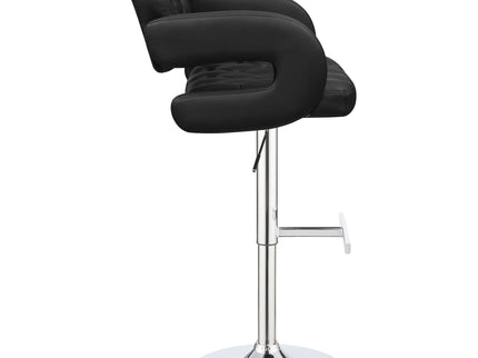 Adjustable Bar Stool With Upholstery