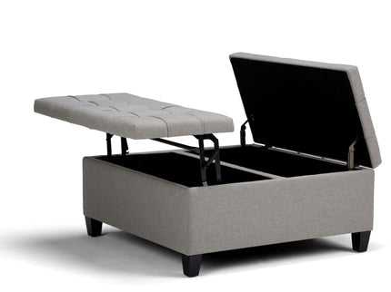 Harrison - Upholstered Coffee Table Storage Ottoman