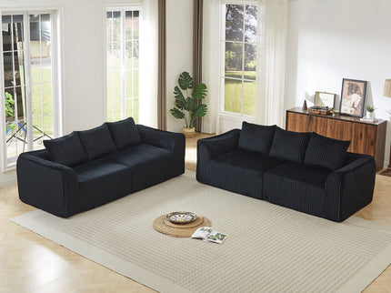 Minimalist Set With Curved Lines & Gently Sloped Backrest