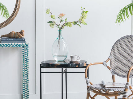 Side Table - Black / Brown