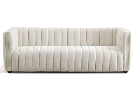 April - Mid-Century Modern Luxury Tight Back Boucle Couch