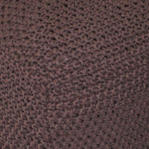 Semi Rounded Pouf, Cable Knitted, Perfect Seating