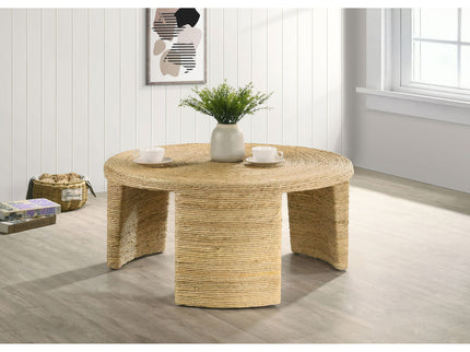 Mize - Round Coffee Table - Natural