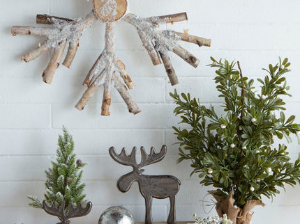 Christmas Ball Ornaments, Wood Decorative Hanging Ball Christmas Tree Ornaments For Holiday Party Decorations
