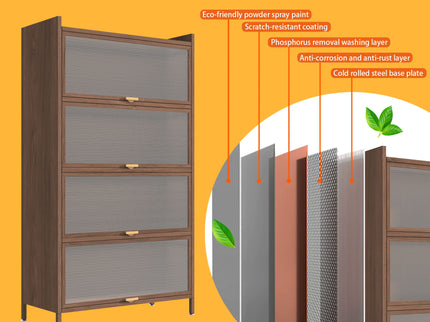 Flip Doors Cabinet, With Ample Storage Space