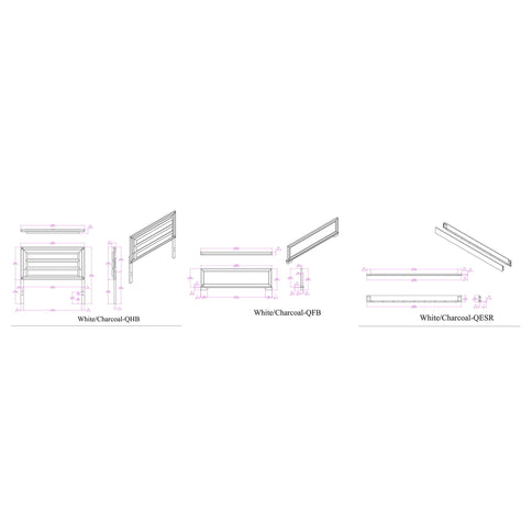 Soulmarie - Bed With LED Lighting And Padded Headboard