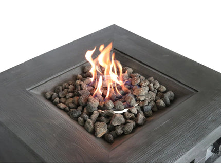 Fiber Reinforced Propane / Natural Gas, Fire Pit Table - Charcoal