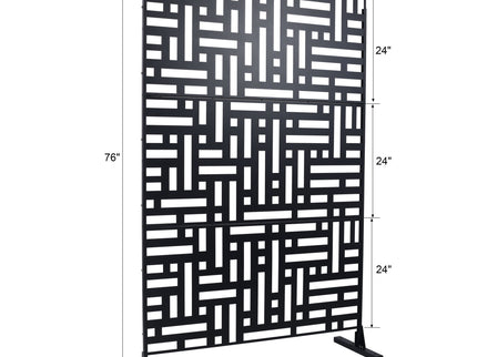 Decorative Freestanding Metal Privacy Screen For Indoor & Outdoor Use