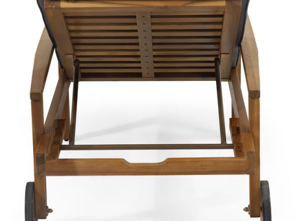 Jason - Chaise Lounge Adjustable Acacia Wood Outdoor Furniture