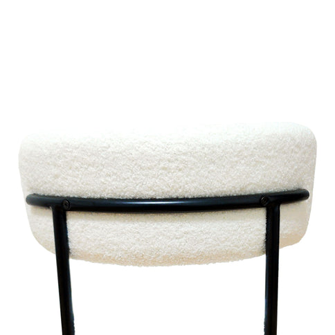 Mid-Century Modern Dining Chair With Curved Backrest