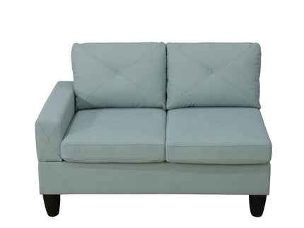 Modular L - Shaped Sectional Sofa 6 Seater 4 Piece, Couch With Chaise - Green