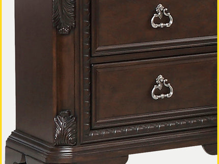 Traditional 5 Drawer Chest - Mahogany