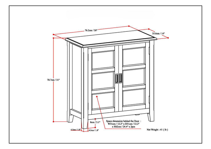 Burlington - Handcrafted Low Storage Cabinet