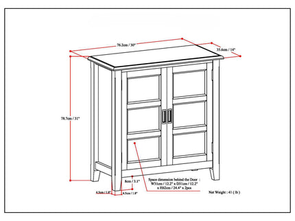 Burlington - Low Storage Cabinet - Light Brown