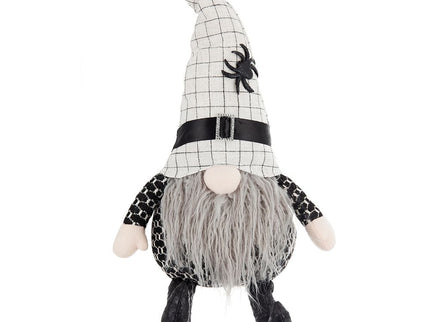 Sitting Gnome With Hat Spider, For Halloween Decor