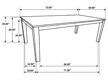 Prager - Rectangular Dining Table - Brown