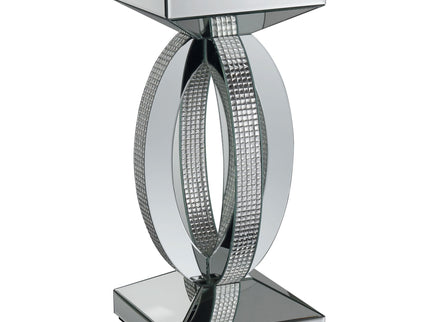 Empire - Square Side End Table - Silver